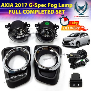 PERODUA AXIA 2017 G-Spec Fog Lamp FULL COMPLETED SET 