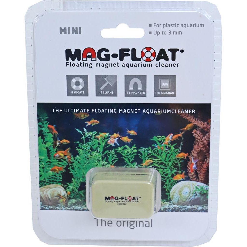 MAGFLOAT FLOATING AQUARIUM CLEANER ( Mini For Plastic Aquarium