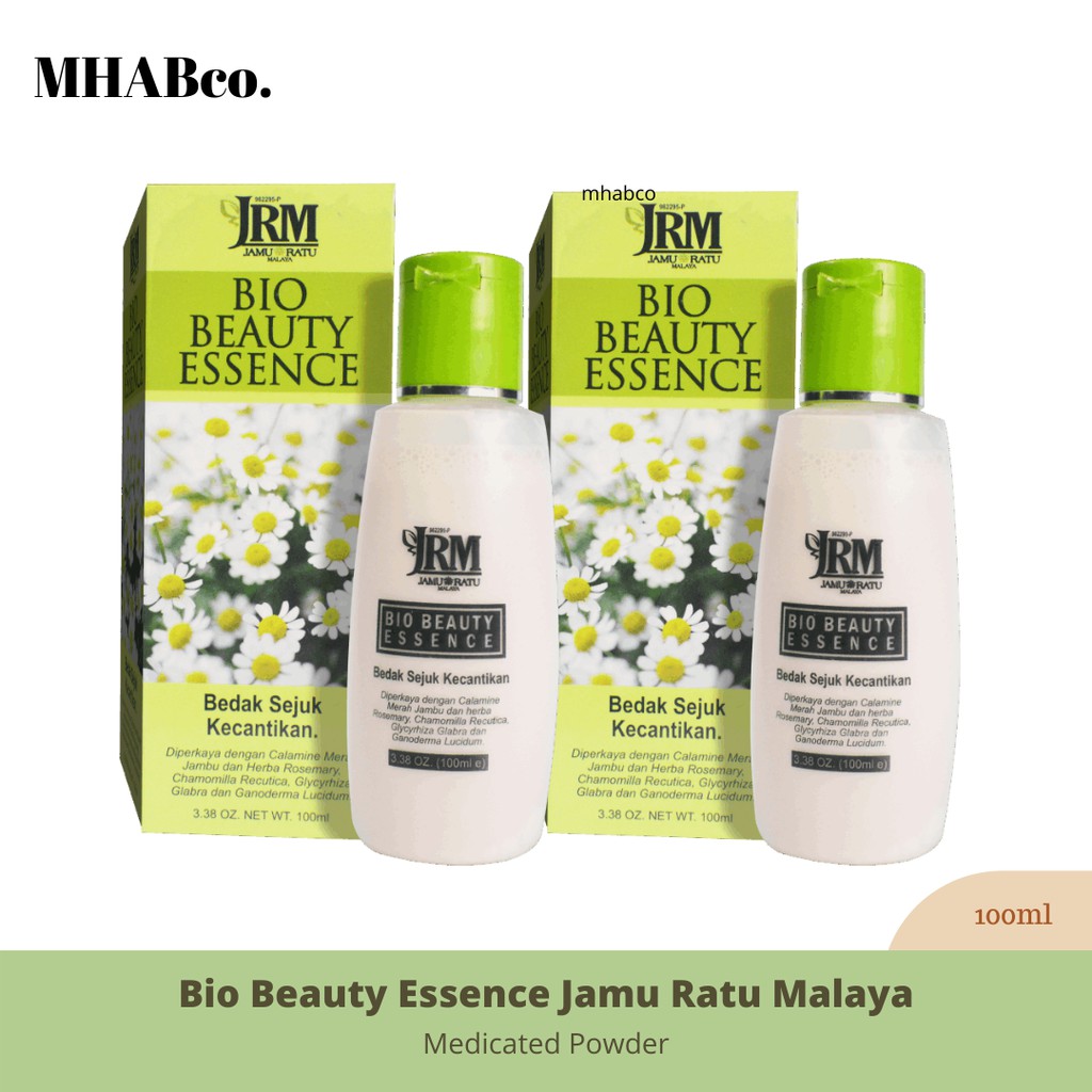 Bio Beauty Essence Jrm Bedak Sejuk Kecantikan Muka Badan Jamu Ratu Malaya Shopee Malaysia