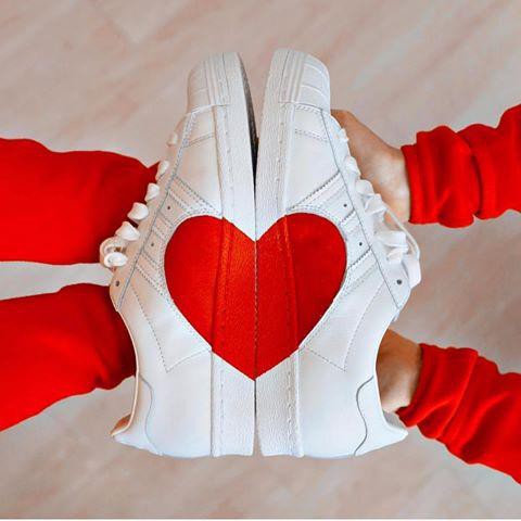 adidas half heart