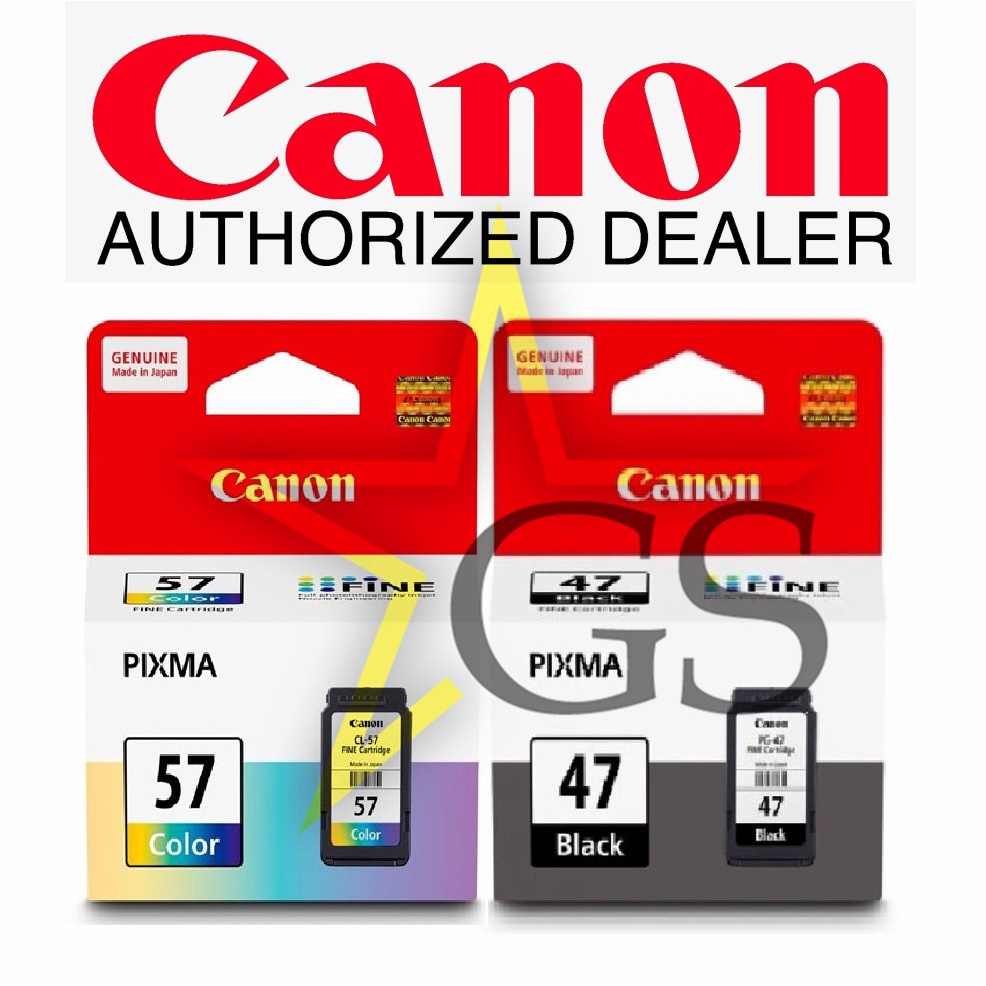 Buy Original Canon Cartridge Pixma Black Pg 47 Colour Cl 57s Colour Cl 57 Seetracker Malaysia