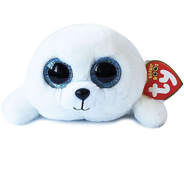 ty icy seal plush white large