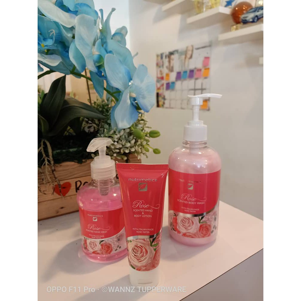 Nutrimetics Hand Wash Body Wash Hand & Body Lotion Fragrances Gift Set