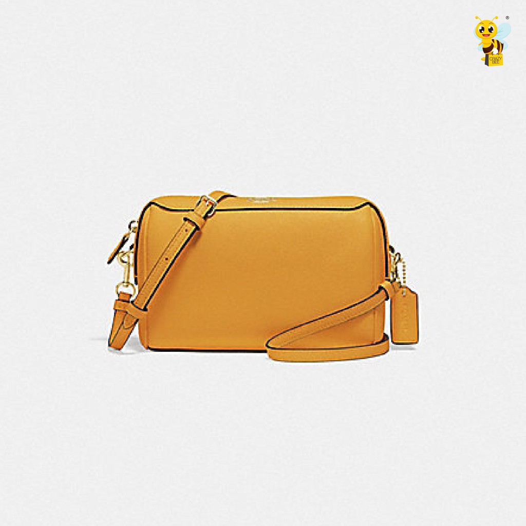 coach mustard yellow handbag