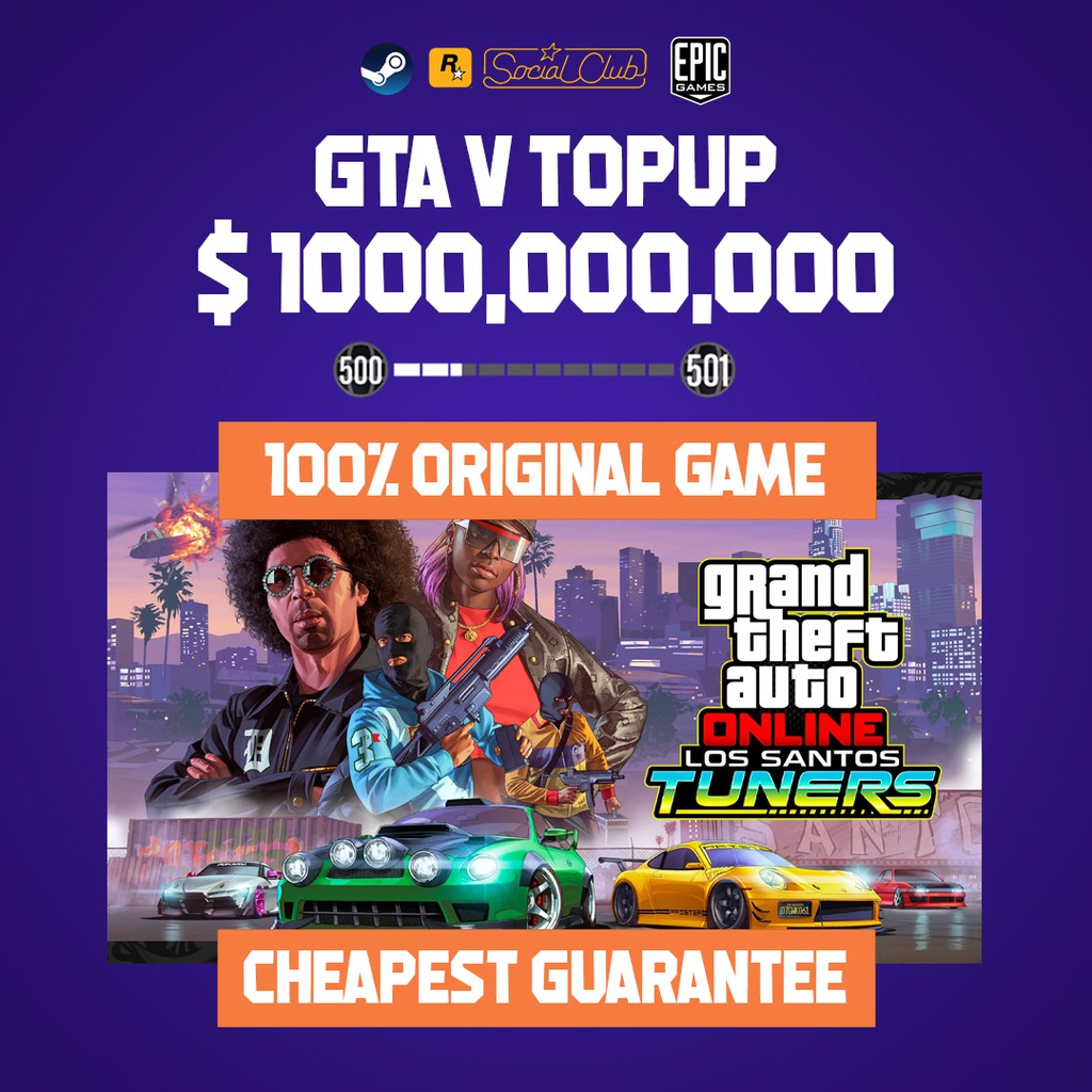 Cash Topup Gta 5 Gta V Online Cash Level Up Free Gift Shopee Malaysia