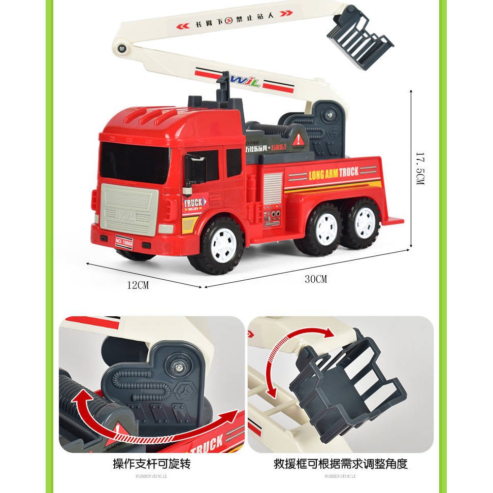 Long Arm Ladder Firefighter Fire Engine Bomba Rescue Truck