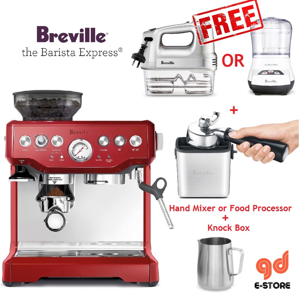 [Free Breville Knock Box] Breville BES870 CRN Barista Express Espresso