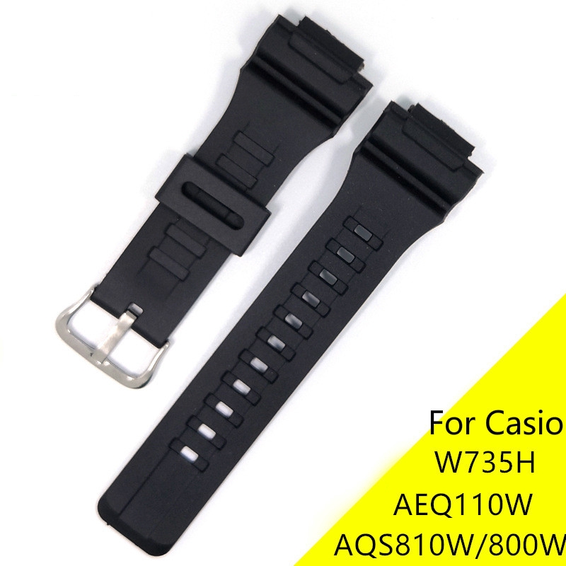 Soft Rubber Watch Band Stainless Steel Pin Buckle Watchband for Casio G ...