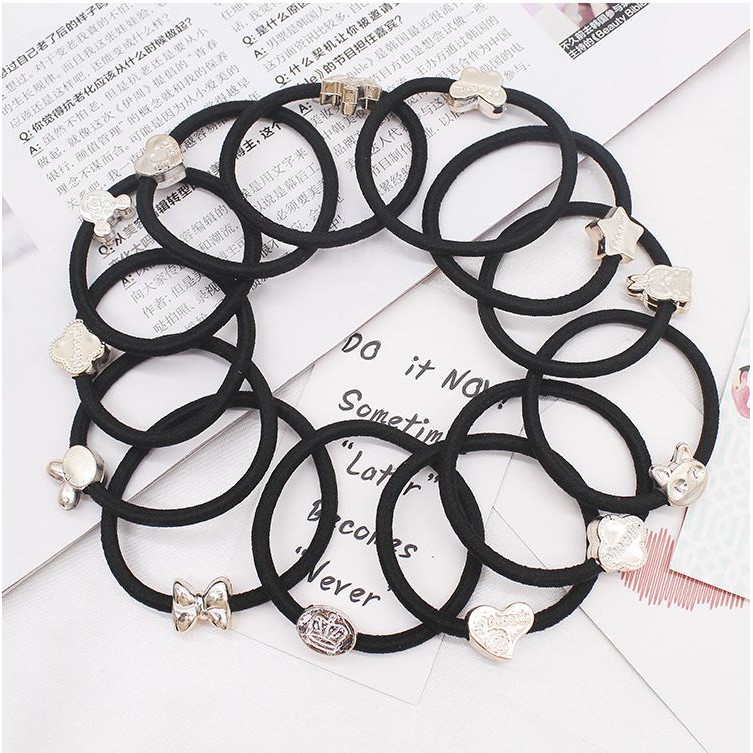 💇READY STOCK💇Korean Rambut Getah Black Hair Band Rubber Band Kids Hair ...