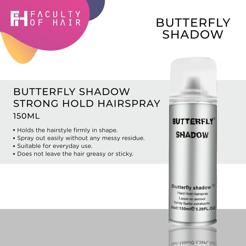 Butterfly Shadow 150ml Strong Hold Hairspray Hair Spray | Shopee Malaysia