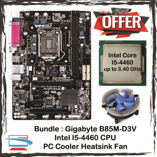 I5 Bundle Intel I54460 / Gigabyte B85M I5 4th Gen B85 Motherboard
