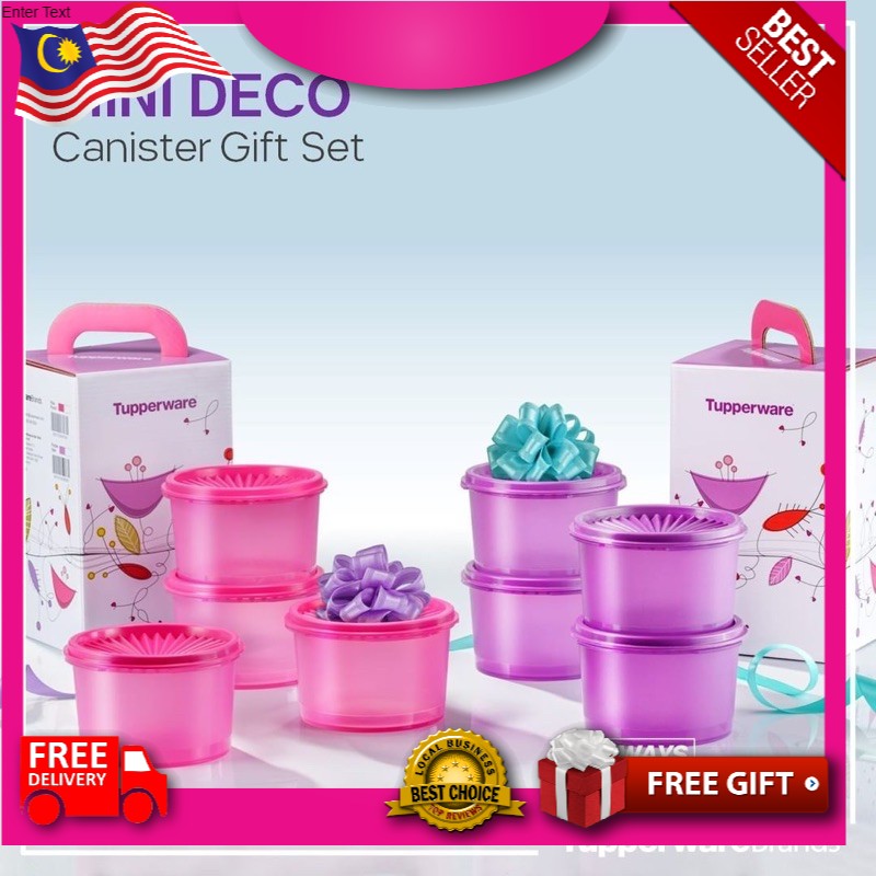 Tupperware Mini Deco Canister Hadiah / Gift 600ml