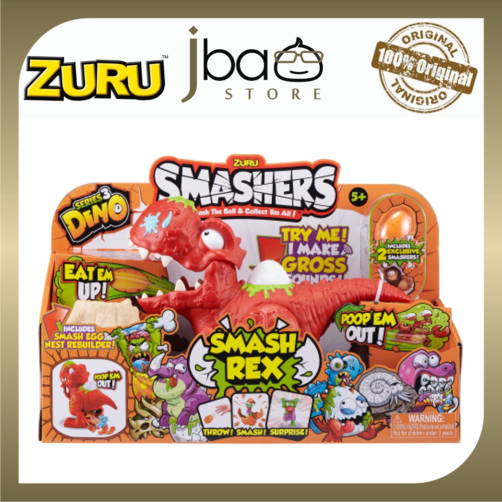 smashers dino smash rex playset