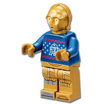 LEGO MINIFIGURE sw1238 Star Wars C-3PO - Holiday Sweater