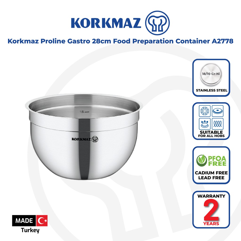 Korkmaz Proline Gastro 28x17 cm Food Preparation Container A2778