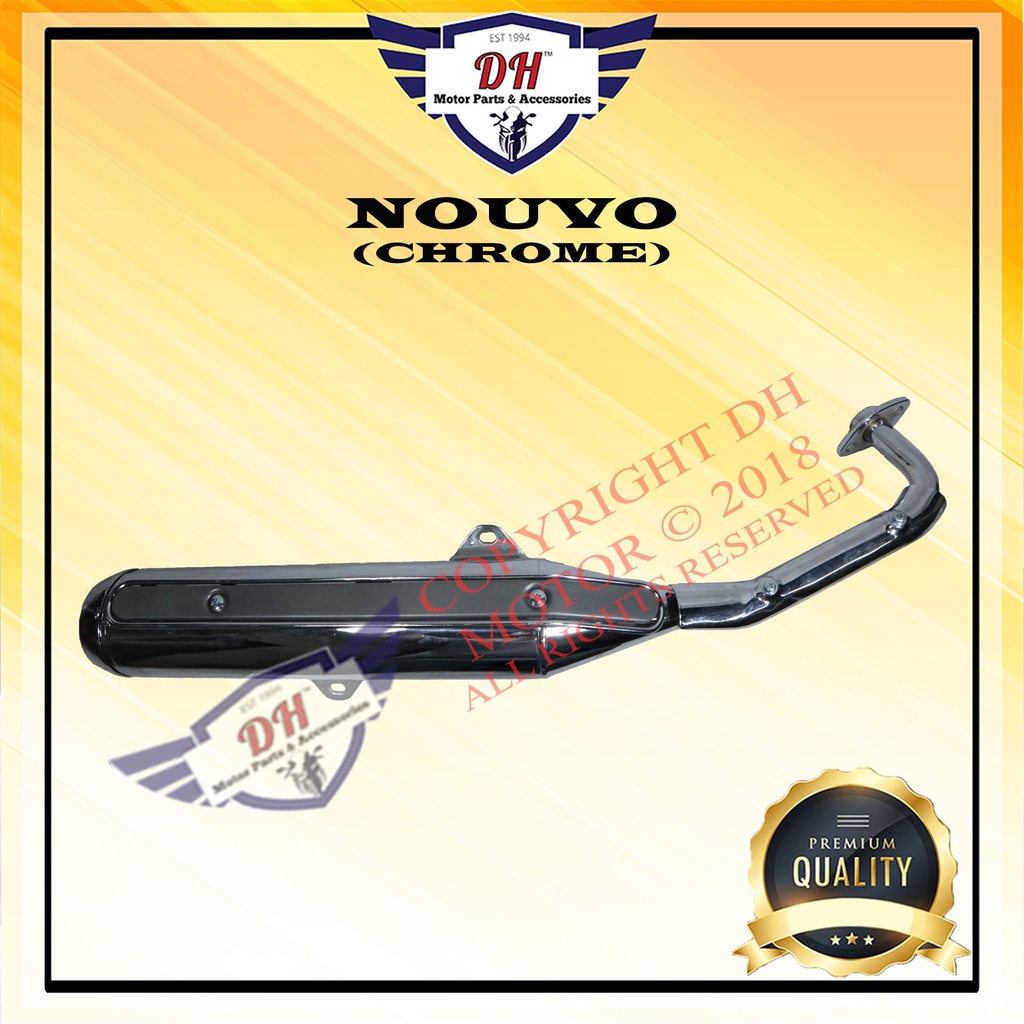 NOUVO (CHROME) EXHAUST MUFFLER (STANDARD) PIPE YAMAHA Shopee Malaysia
