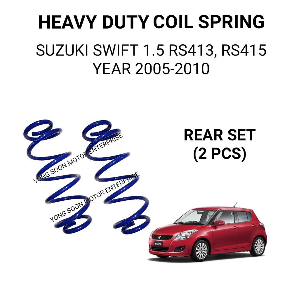 Heavy Duty Coil Spring Rear Set Suzuki Swift 1 5 Rs413 Rs415 Year 05 10
