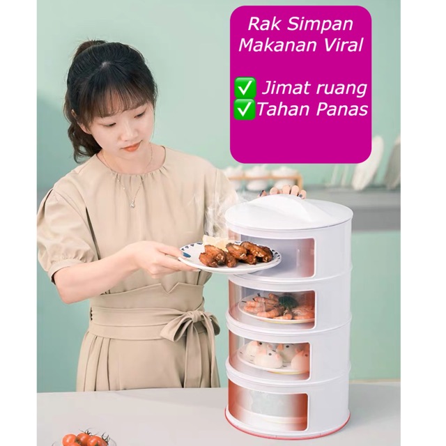 Ready Stock Ship 24 Hour Rak Simpan Makanan Bertingkat Shopee Malaysia