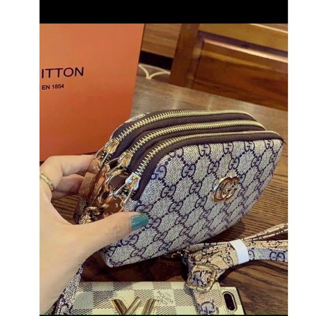 3-Compartment cross-bag with G pattern (real photo) | Shopee Malaysia