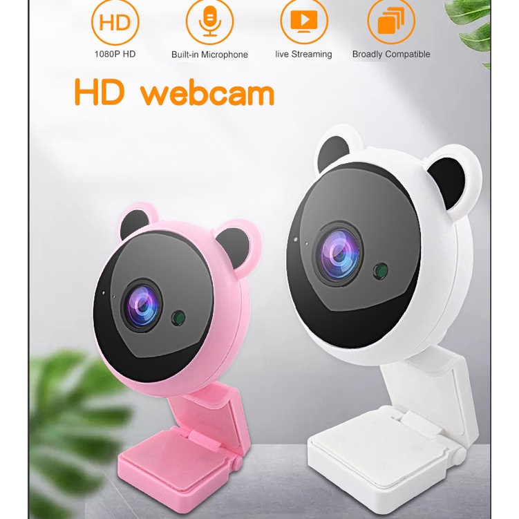 clearance】Webcam 1080P HD cartoon Camera Focus Night Vision Built-In  Microphone USB Video Camera For computer | Shopee Malaysia