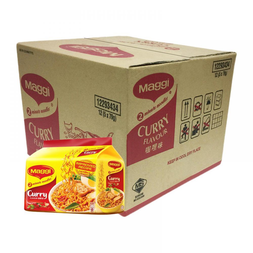 Maggi 2 Min Curry Noodles 12 Packets 5x79g Carton Shopee Malaysia