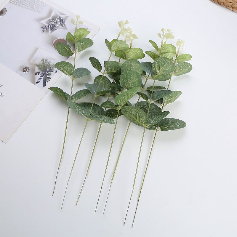 1pcs Artificial Eucalyptus Leaves Fake Flower Plants Vase Home Wedding Decoration