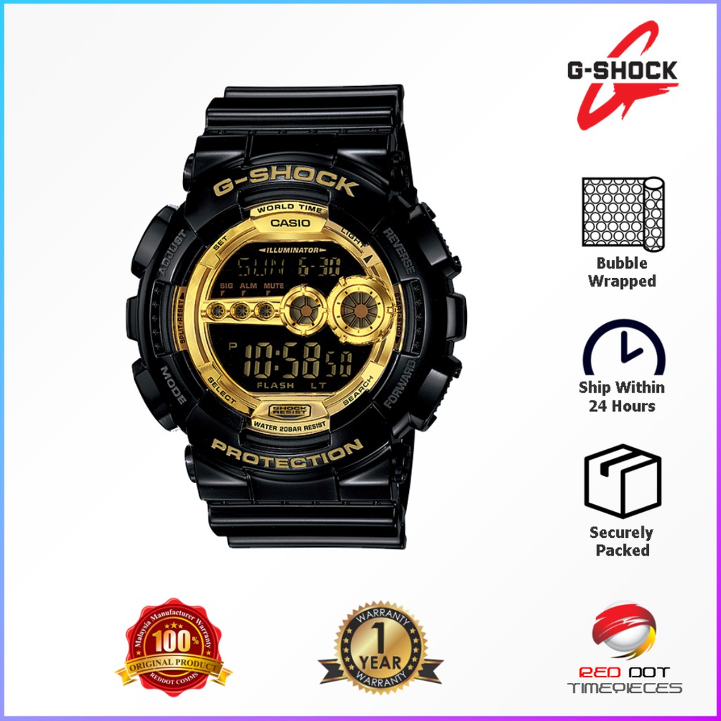 g shock gd 100 gold