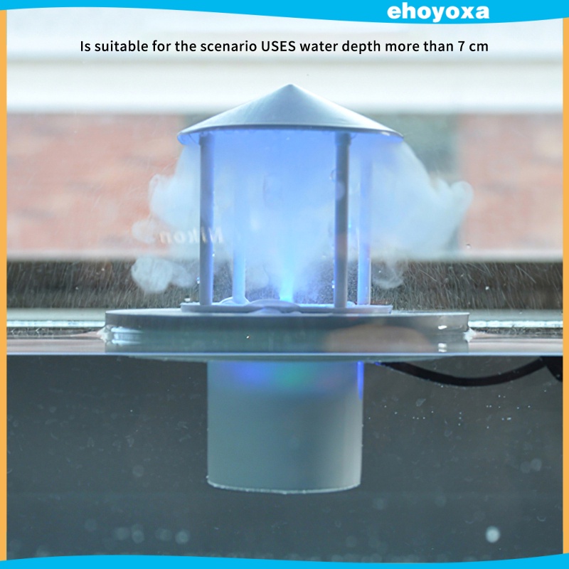 [ehoyoxaMY] Small LED Light Ultrasonic Floating Mist Maker Aquarium