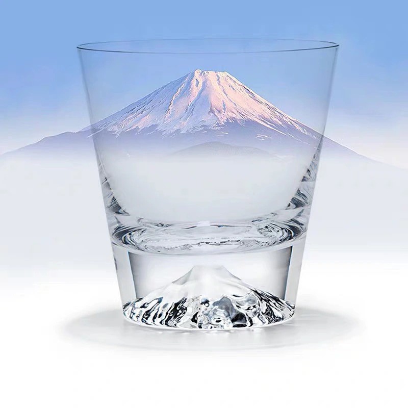 Japan Mt.Fuji Whisky Bar Wine Glasses Cup Japanese Beer Glass Fuji