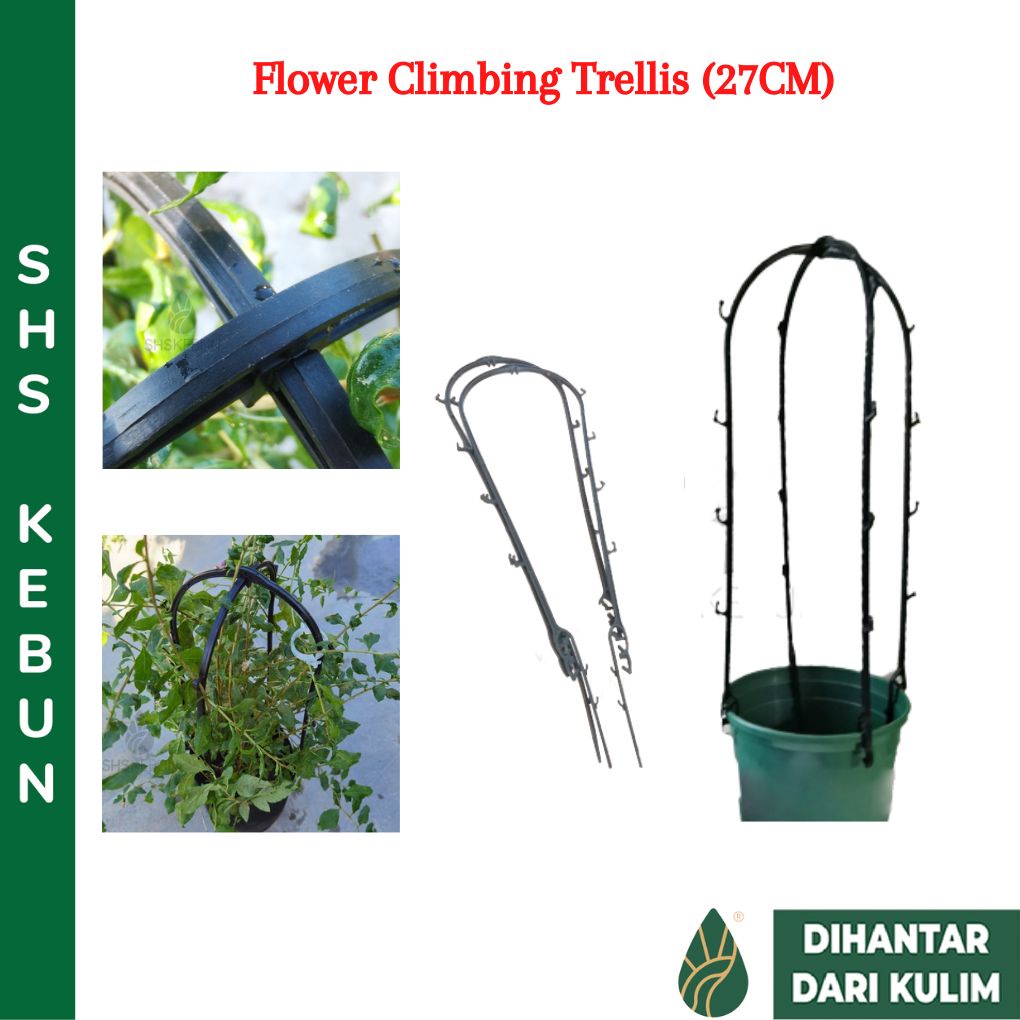 Klip Alat Memanjat Dahan Pokok 27CM 2 pcs Flower Climbing Trellis Stand ...