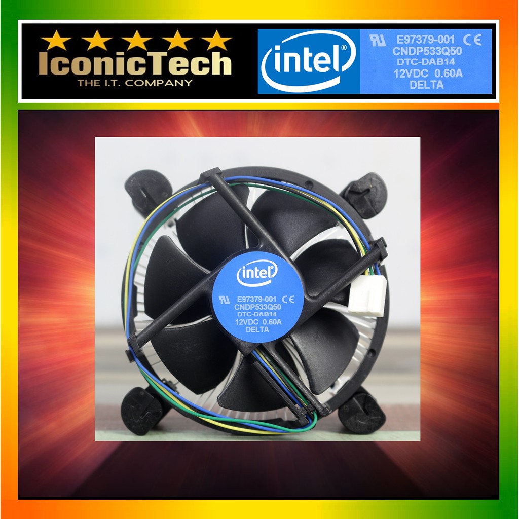 100 Authentic Genuine Brand New Intel CPU Fan for Socket LGA 1156 1155