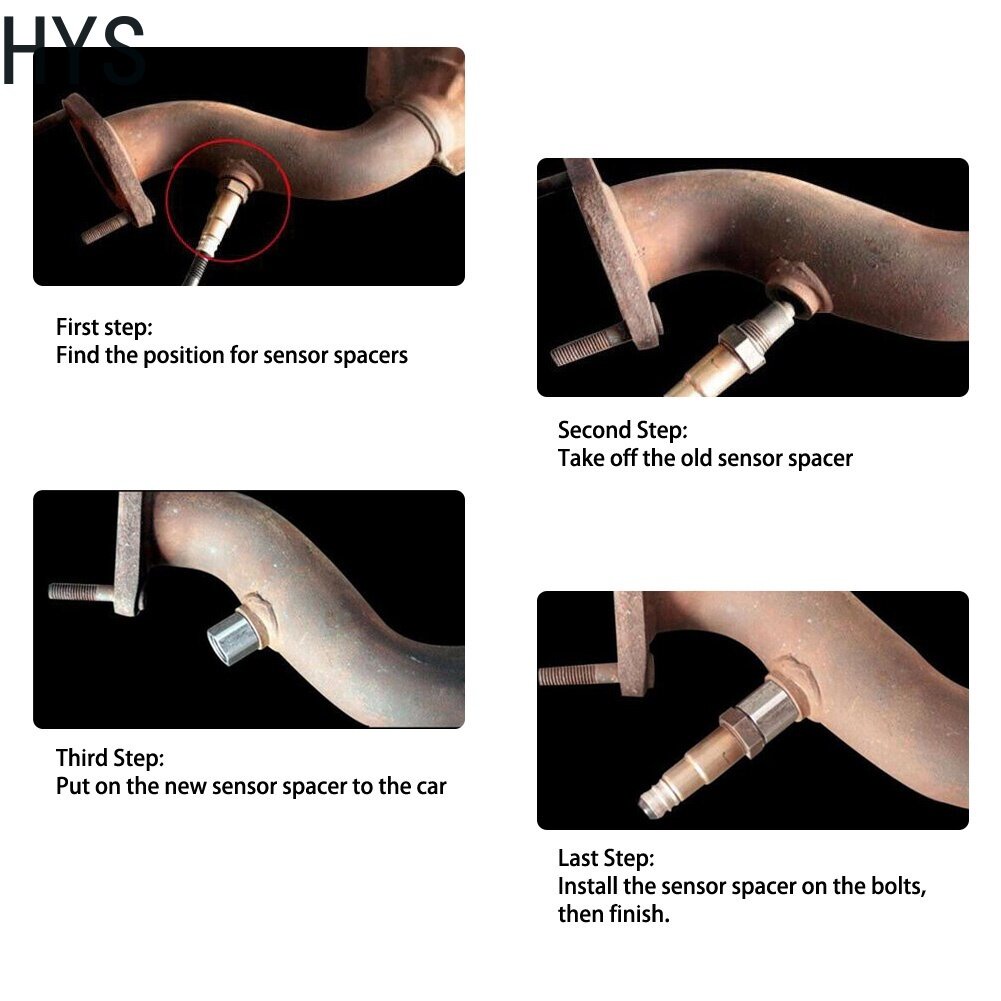 Versatile Must HYS Oxygen O2 Car CEL Check Engine Light Eliminator Adapter Plug play Exhaust M18X1.5 Sensor M8×1.5 U... - Image 3