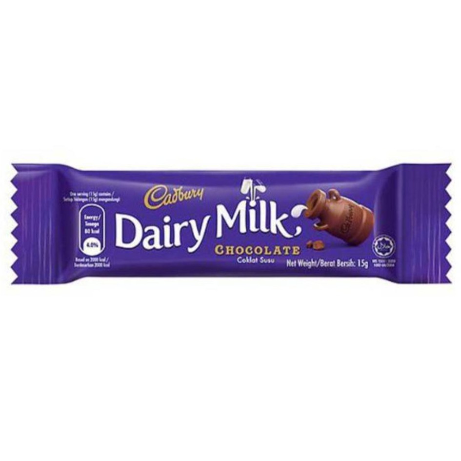 Cadbury Dairy Milk 15g (Made in Malaysia) | Shopee Malaysia