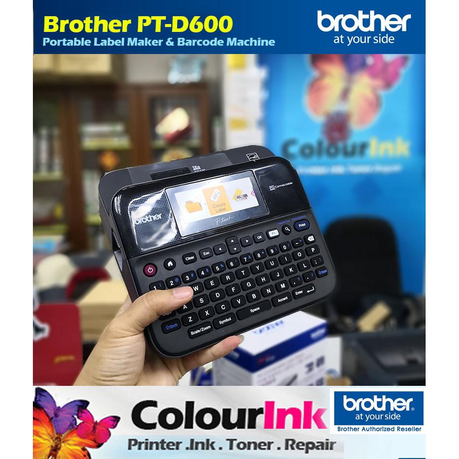 Brother PTouch PTD600 Portable Handheld Label Sticker Maker Printer