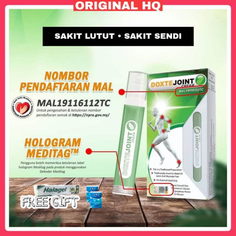 Buy Wrapped Doxtejoint Cream Original Hq Doxte Joint Doxtecream Doxte Cream Krim Sakit Urat Sakit Sendi Sakit Lutut Seetracker Malaysia