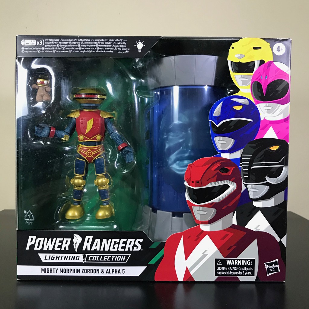 alpha 5 and zordon lightning collection