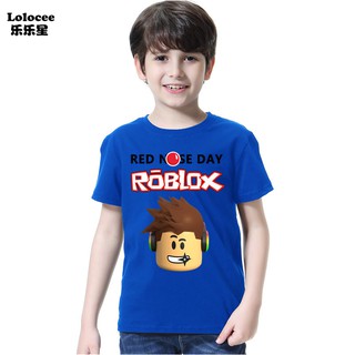 Spring Kid Boys Baby Roblox T Shirt Long Sleeve Children Cartoon Tee Costume Shopee Malaysia - g shirt roblox