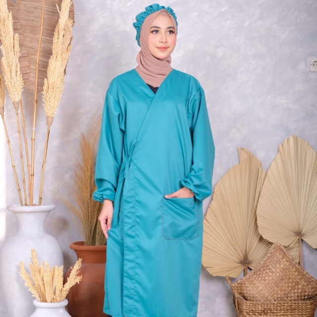 Surgical Gown Set Code A (gown Plus Headcap) Shopee Malaysia