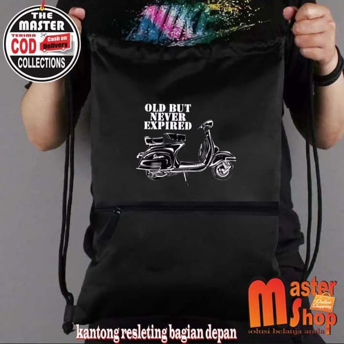 Vespa/futsal Drawstring Zipper Drawstring Backpack Drawstring Bag Hajj Souvenir