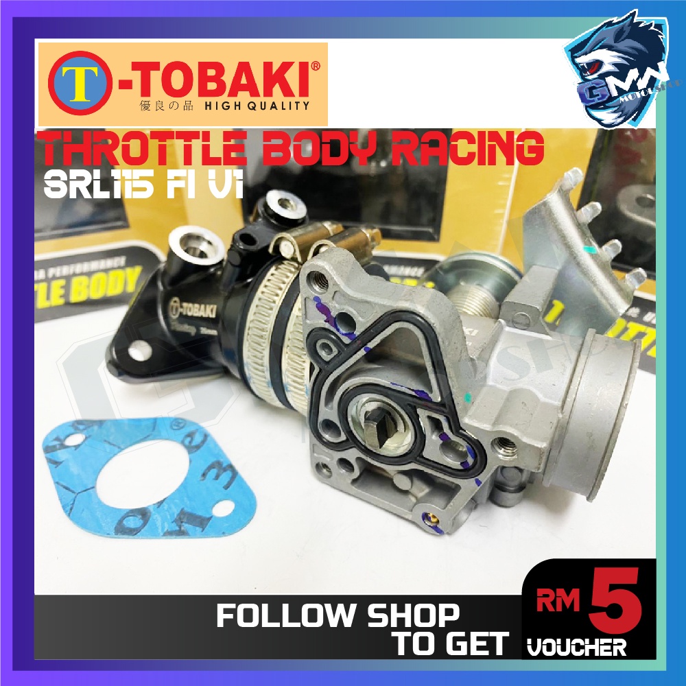 TOBAKI THROTTLE BODY RACING YAMAHA LAGENDA 115 FI SRL115 FI V1 V2