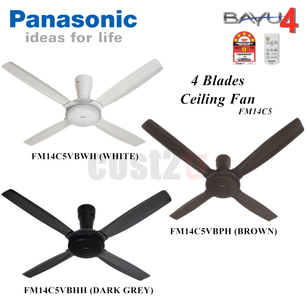 Panasonic Bayu 4 Blade 56 Ceiling Fan F M14c5 Shopee Malaysia