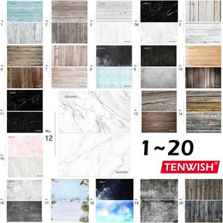 TENWISH  Two-Sided 57*87cm background paper Background photoshoot Backdrop Photography Paper water resistance Wood marble Photo