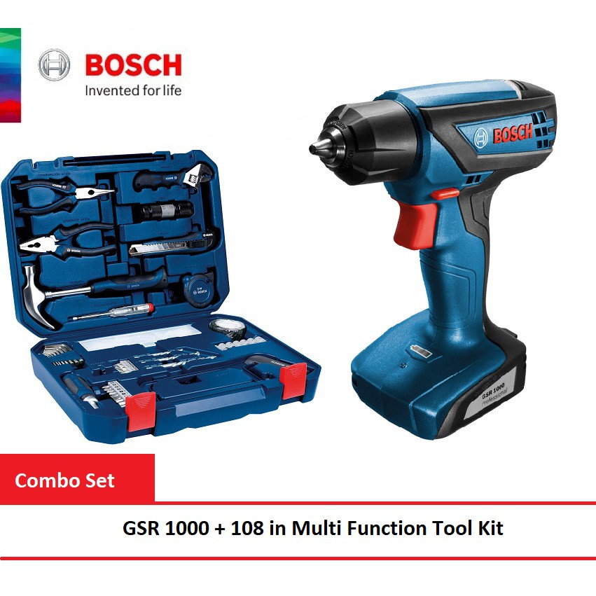 Bosch Gsr 1000 Cordless Drill Driver 06019f40l1 Bosch 108 In 1