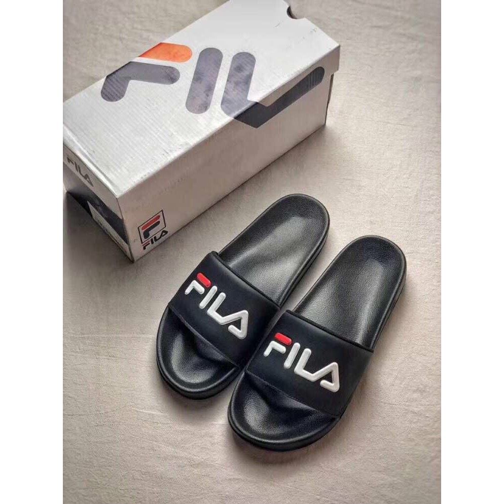 fila slipper black