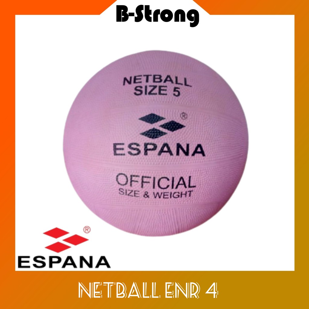 Original Rubber Netball Espana ENR4 / ENR5 Netball Bola Jaring Size 4 & 5 Junior