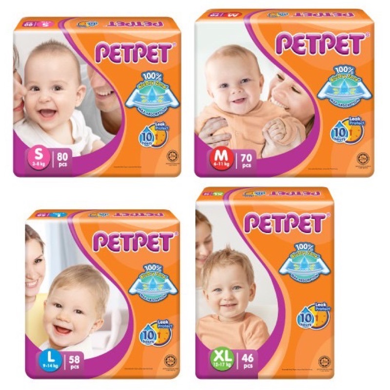 PetPet Disposable Diapers and Pants(Size New born/ S/M/L) | Shopee Malaysia