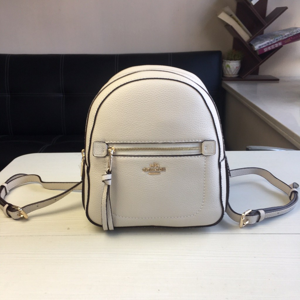 coach mini backpack white