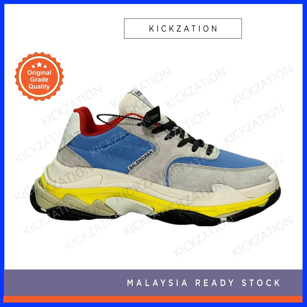 balenciaga white blue