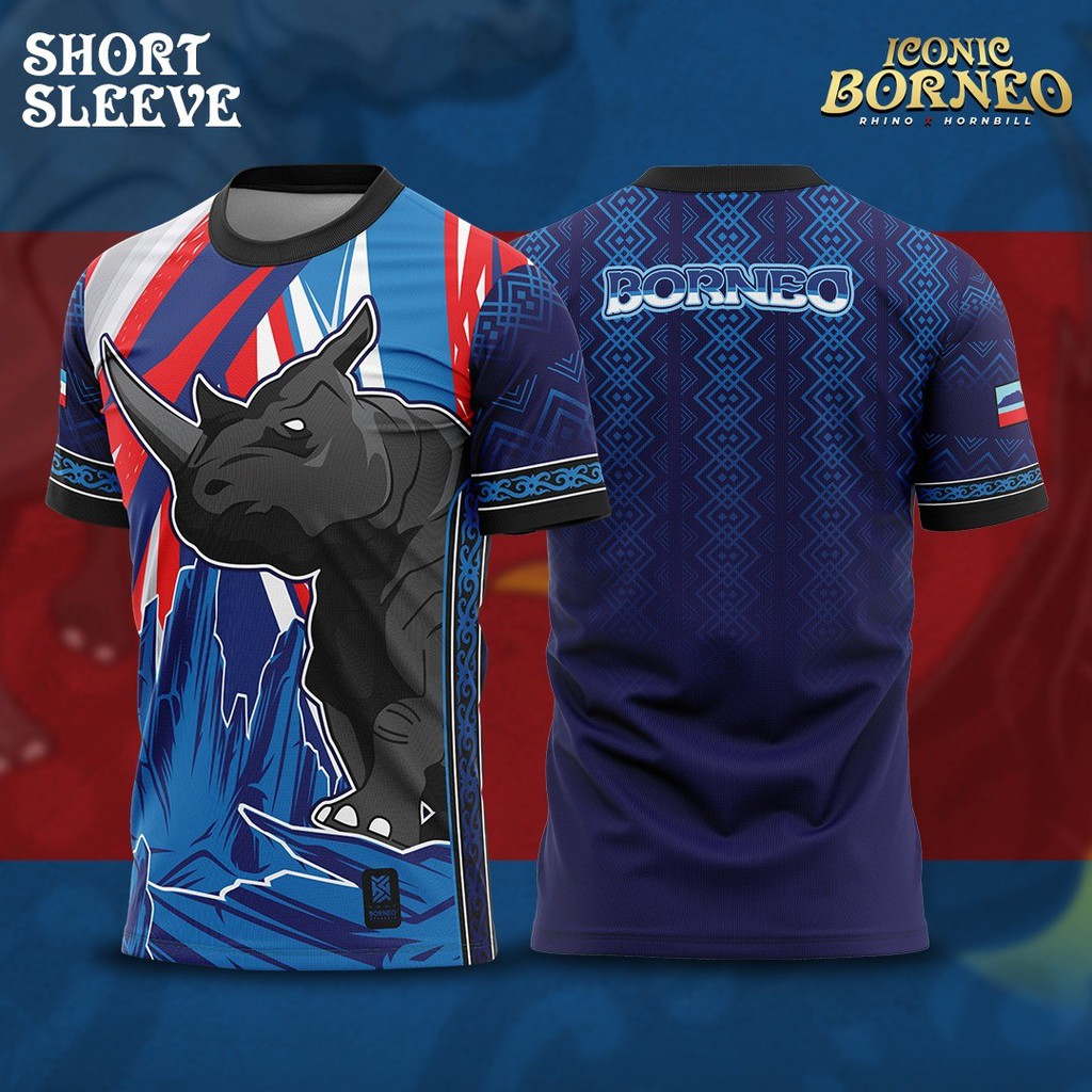 ICONIC BORNEO EDITION "RHINO" (SABAHAN JERSEY) [ READY STOCK ] Shopee