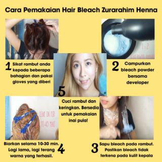 HOT ITEM ZURARAHIM HENNA HAIR BLEACH PELUNTUR WARNA  